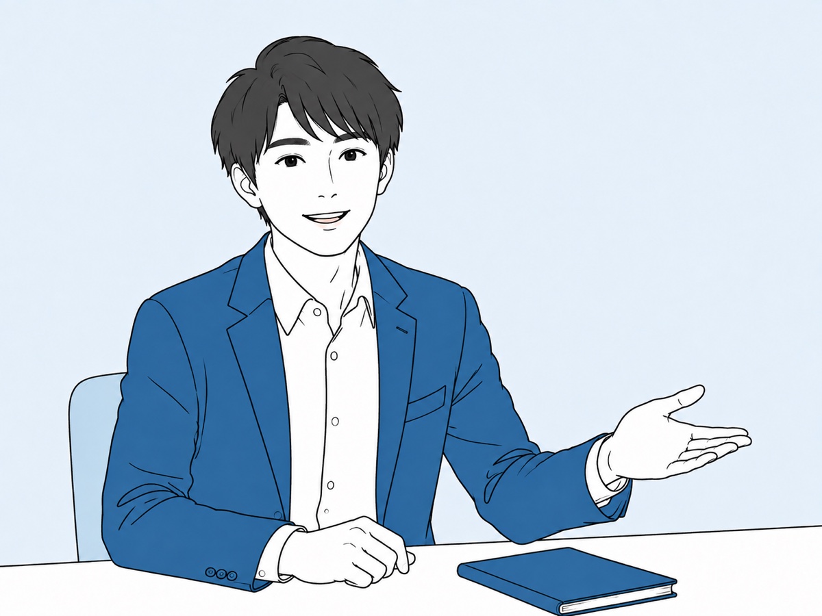 相談を受ける数学講師のイラスト